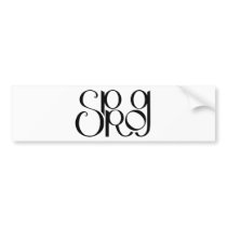 Sprog black Bumper Sticker bumper stickers