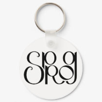 Sprog black Keychain