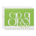 Sprog white Baby Shower Invitation