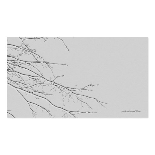 Sprouting Branches/Embossed-Like Image Business Cards (back side)