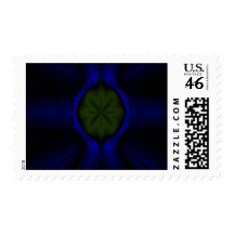 Sprouting Flower Fractal Postage Stamp