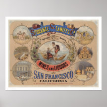 Spruance Stanley & Co., Wines & Liquors, SF (1305) Posters