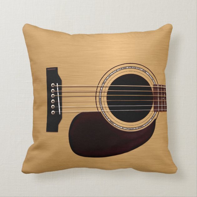 Spruce Top Acoustic Guitar Pillow-1