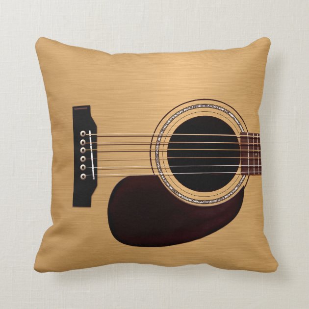 Spruce Top Acoustic Guitar Pillow