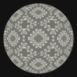 Spun Metal Round Sticker