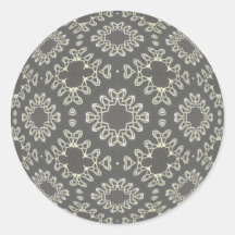 Spun Metal Round Sticker