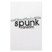 Spunk Ransom stationery