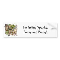 Spunky, Funky and Punky bumper stickers