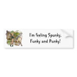 Spunky, Funky and Punky Bumper Sticker