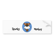 Spunky Monkey Bumper Sticker
