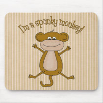 Spunky Monkey mousepads by naturetees Spunky Monkey mousepads