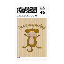 Spunky Monkey postage by naturetees Spunky Monkey postage