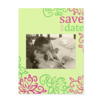 Spunky Save THe Date Photo Card postcards