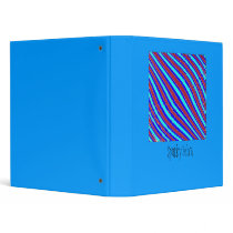 Spunky Zebra Binder