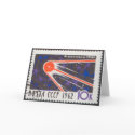 Sputnik 1 5th Anniversary 1962 cards by ussrspacestamps Sputnik 1 5th Anniversary 1962 cards
