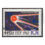 Sputnik 1 5th Anniversary 1962 Greeting Card