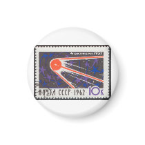 Sputnik 1 5th Anniversary 1962 Refrigerator Magnets