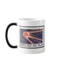 Sputnik 1 5th Anniversary 1962 Mug