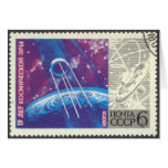 Sputnik 1 Russian Space Science 15 Years Greeting Card