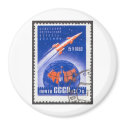 Sputnik 4 May 15 1960 magnets by ussrspacestamps Sputnik 4 May 15 1960 magnets