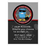 SPY Birthday Party Announcements