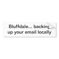 Spy Center in Utah backing up your email locally Bumper Sticker