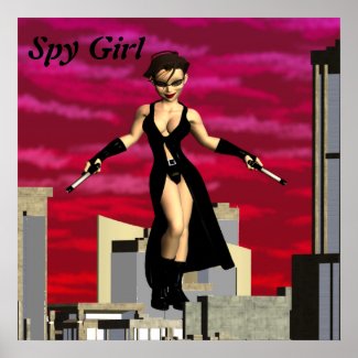 Spy Girl Poster print