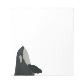 Spyhopping Orca Notepad