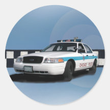Squad Checkerband Blue Stickers