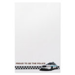 Squad Checkerband "Proud To Be The Police" Personalized Stationery