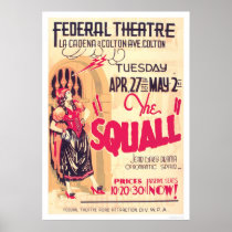 Squall Romantic Spain 1937 WPA Print