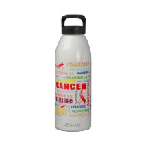 Squamous Cell Carcinoma Awareness Collage Drinking Bottle