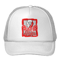 Squamous Cell Carcinoma Hope Butterfly Portrait Trucker Hats
