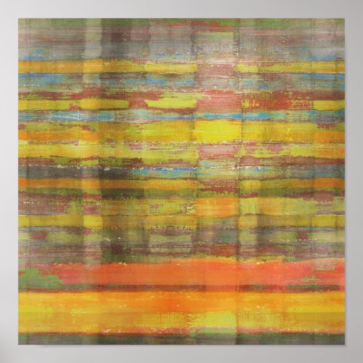 Square Abstract Art Poster Print Zazzle