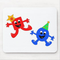Square and Circle Cool Dudes mousepads
