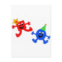 Square and Circle Cool Dudes postcards by bluewren08 Square and Circle Cool Dudes postcards