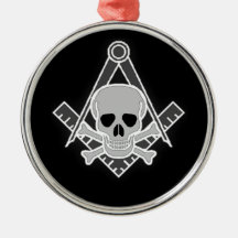 Square and Compass All Seeing Eye Christmas Tree Ornaments