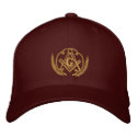 Square and Compass embroidered hats by Shadowmagi Square and Compass embroidered hats