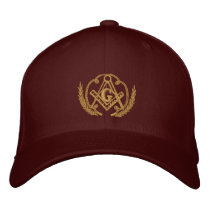 Square and Compass embroidered hats by Shadowmagi Square and Compass embroidered hats