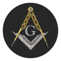 Square and Compass Hand Drawn Stickers