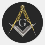 Square and Compass Hand Drawn Stickers