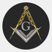 Square and Compass Hand Drawn Stickers