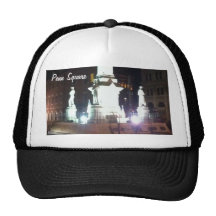 Square at Night Mesh Hats