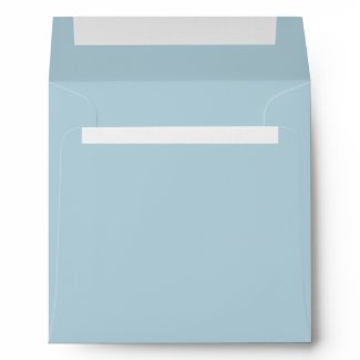 Square Baby Blue Linen Envelopes