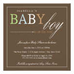 Square Baby Boy | Baby Shower Invite