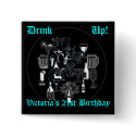 Square Birthday Button by aloof_gypsy Square Birthday Button