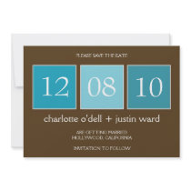 square boxes; save the date custom announcements