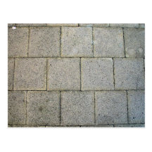Square Brick Pavers Postcard
