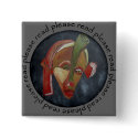 Square Button by SarahJCurtiss Square Button