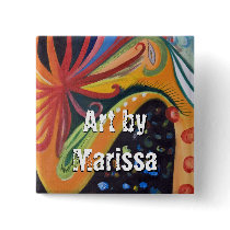 Square Button abstract art by Marissa